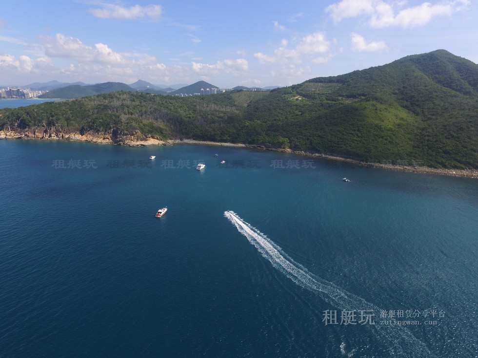 三亞旅游游艇租賃，三亞港至三亞角航線