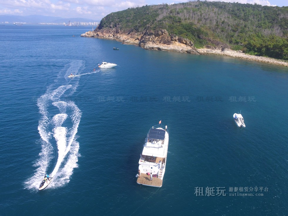 三亞旅游游艇租賃，三亞港至三亞角航線